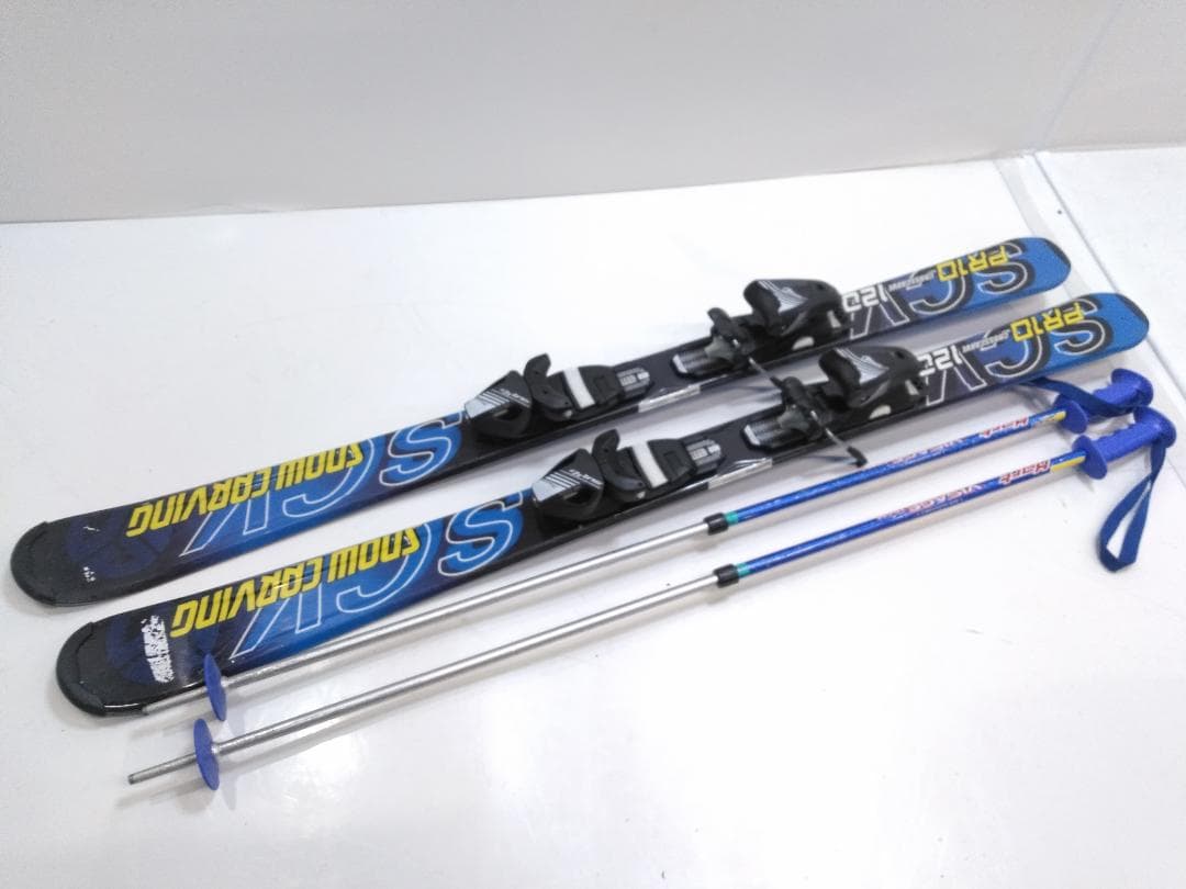 ジュニアスキー4点セット スノーカービング 120cm ブーツ 21cm ◇