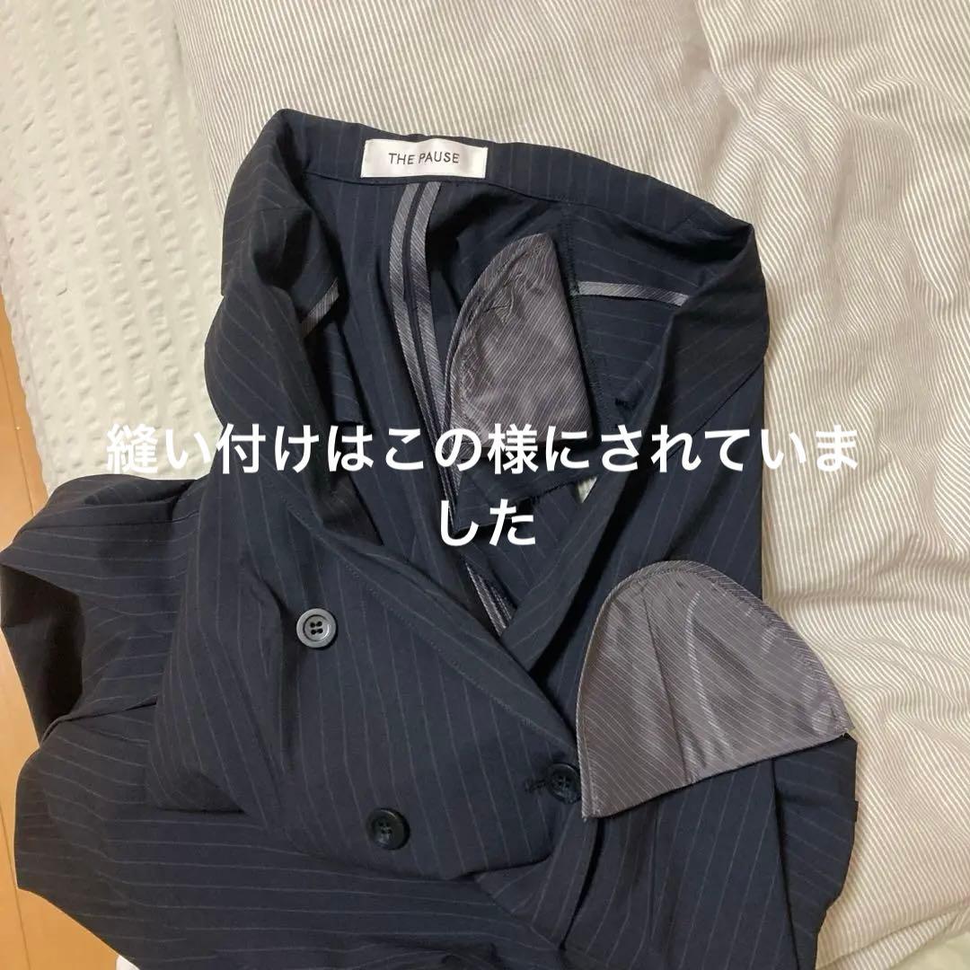 完売商品Whim Gazetteテーラーカラーノースリーブジャンプスーツネイビー