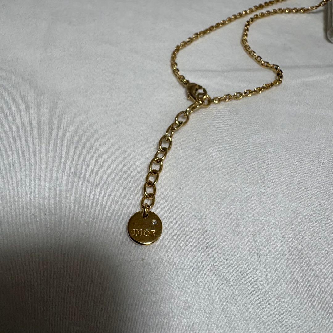 Dior ディオール パールネックレス ゴールド