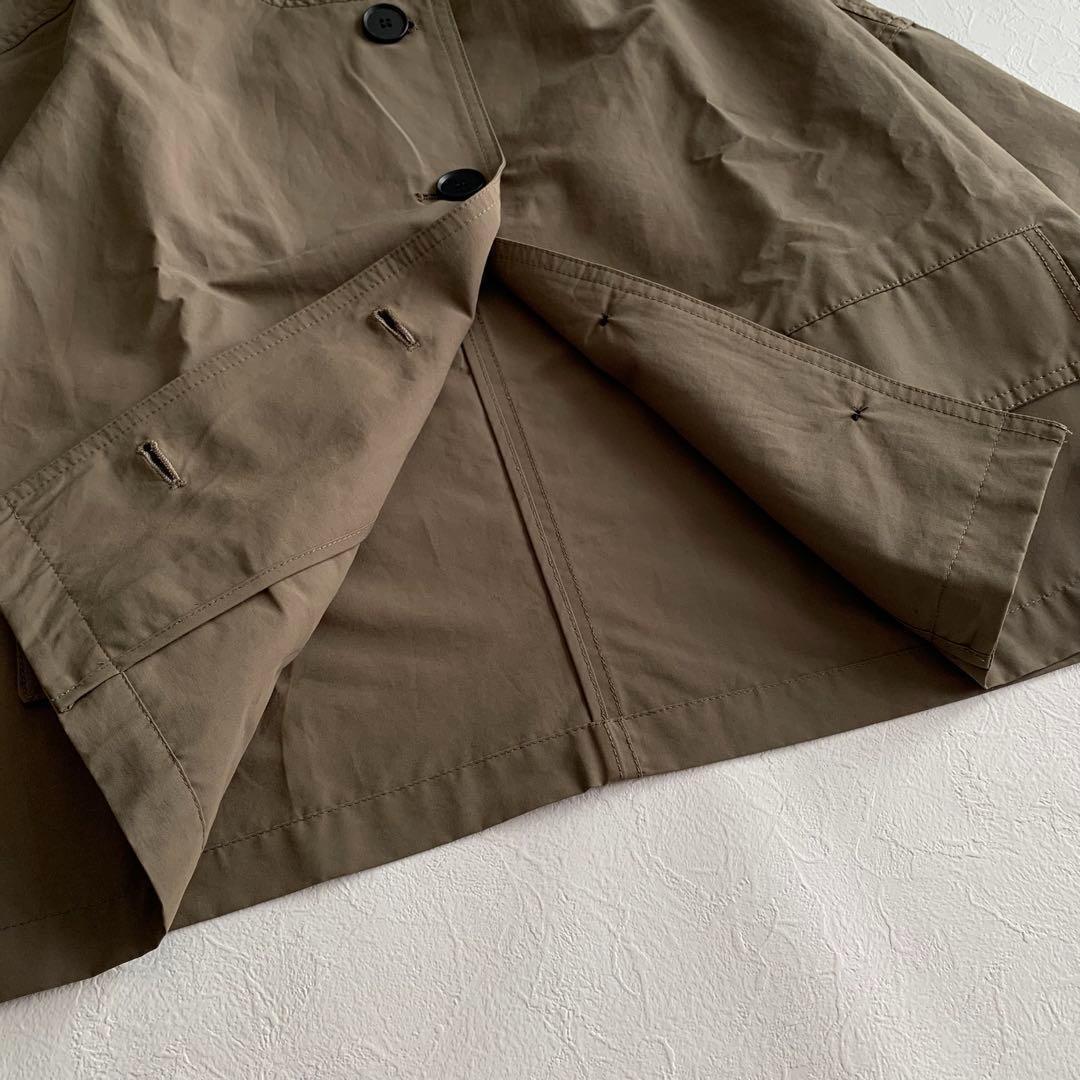 【美品】IENA　2025　ウェザーノーカラージャケット　カーキ　定価3万5千円