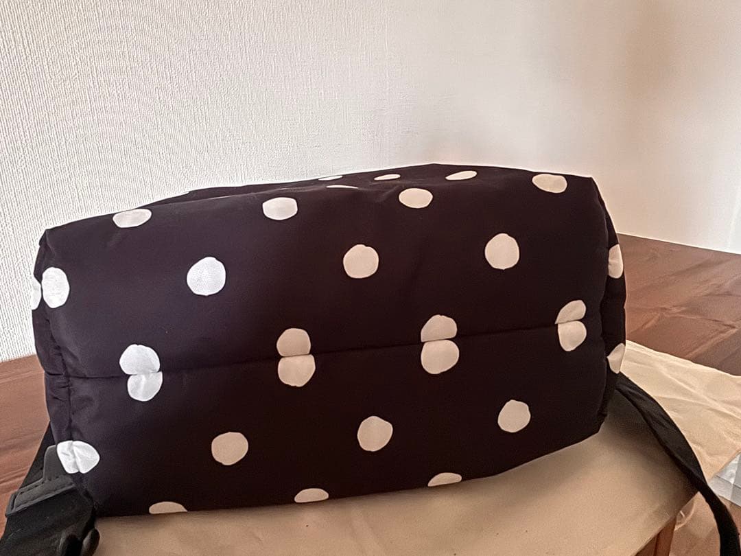 U-LAY⭐︎MARNI 黒地に白ドット トートバッグ