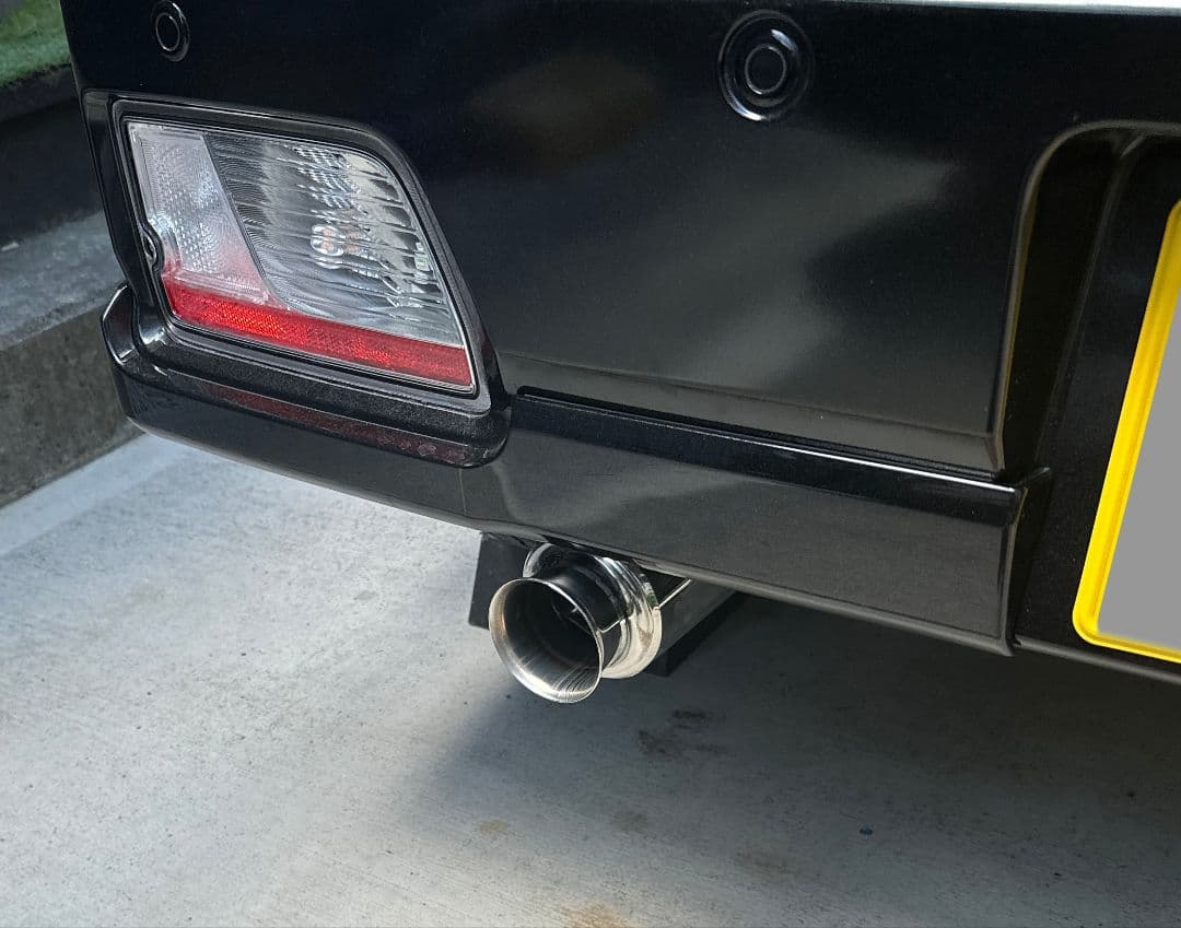 bハイゼットカーゴアトレーS700V(W)S710V(W)砲弾型マフラーカッター