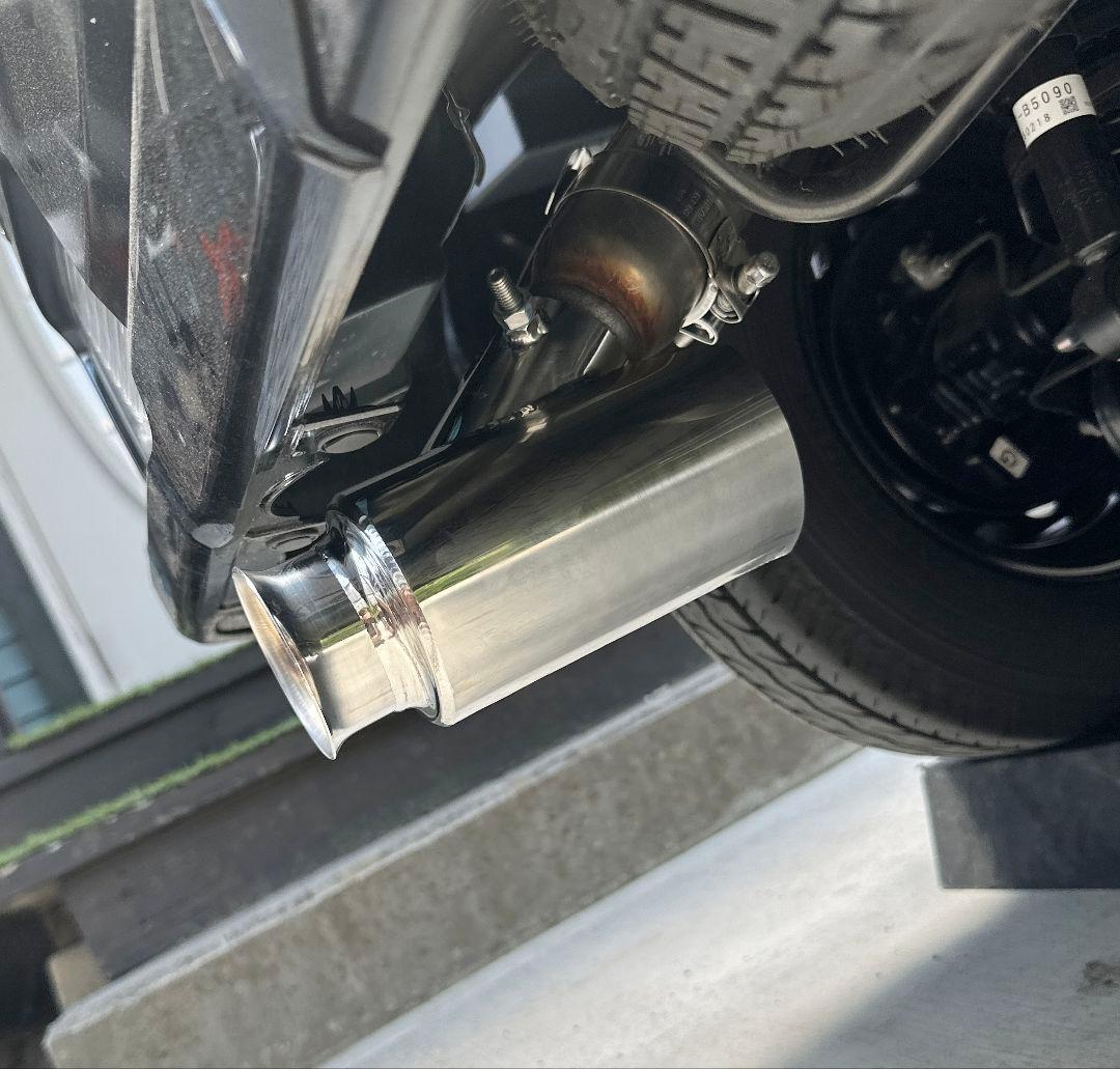 bハイゼットカーゴアトレーS700V(W)S710V(W)砲弾型マフラーカッター