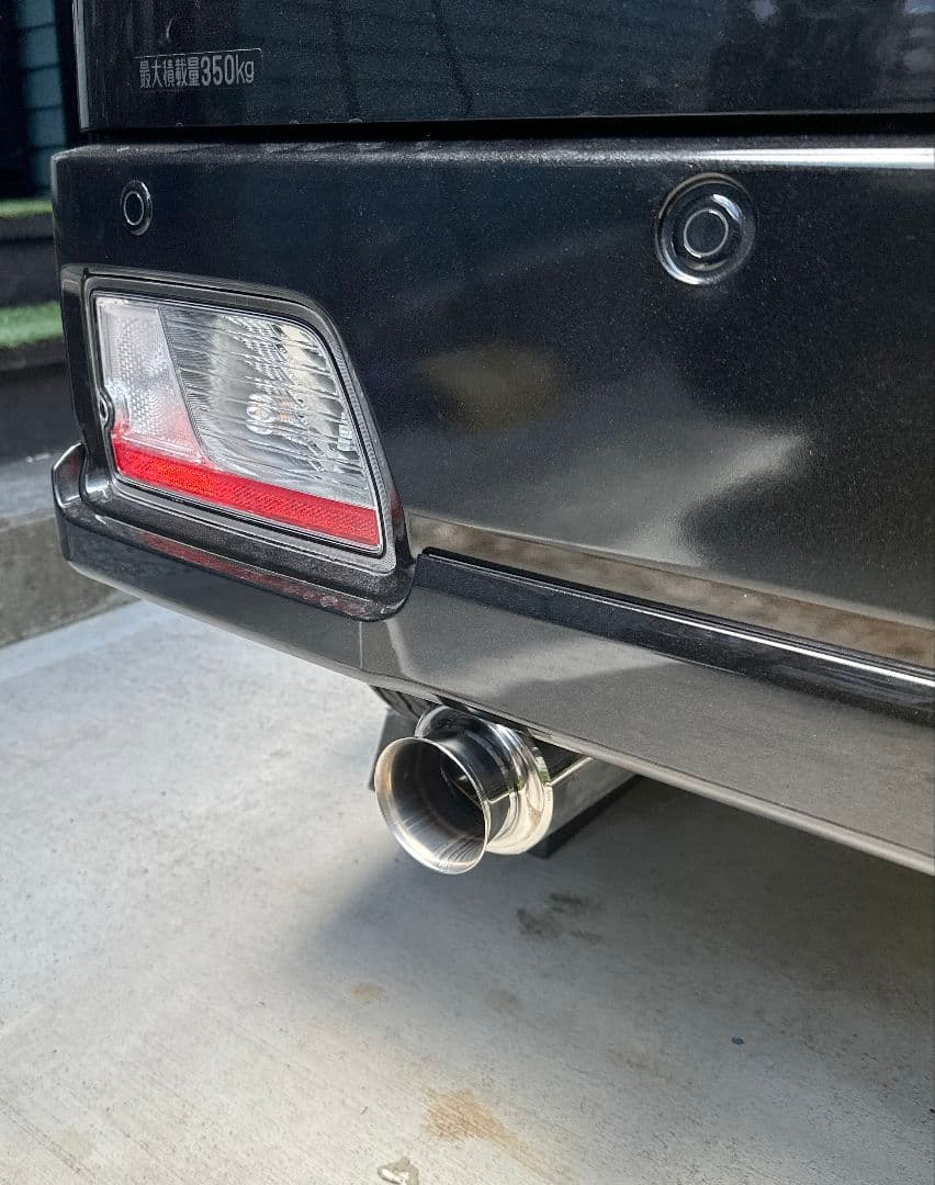 bハイゼットカーゴアトレーS700V(W)S710V(W)砲弾型マフラーカッター