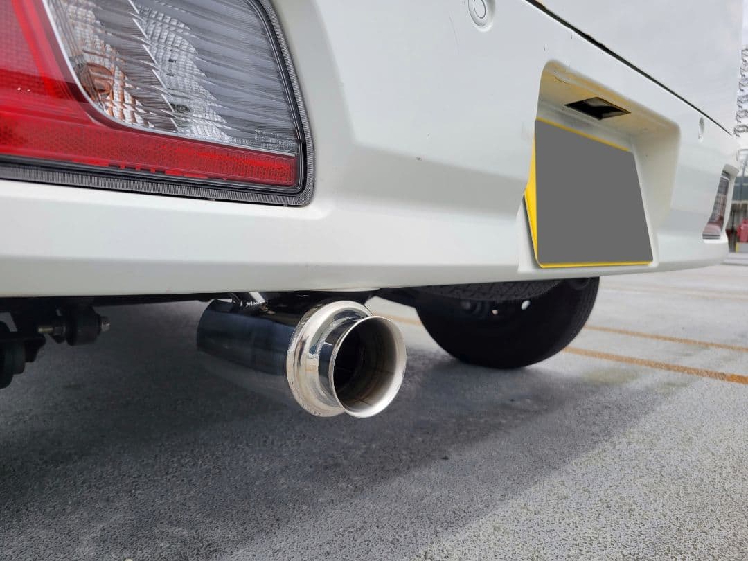 bハイゼットカーゴアトレーS700V(W)S710V(W)砲弾型マフラーカッター