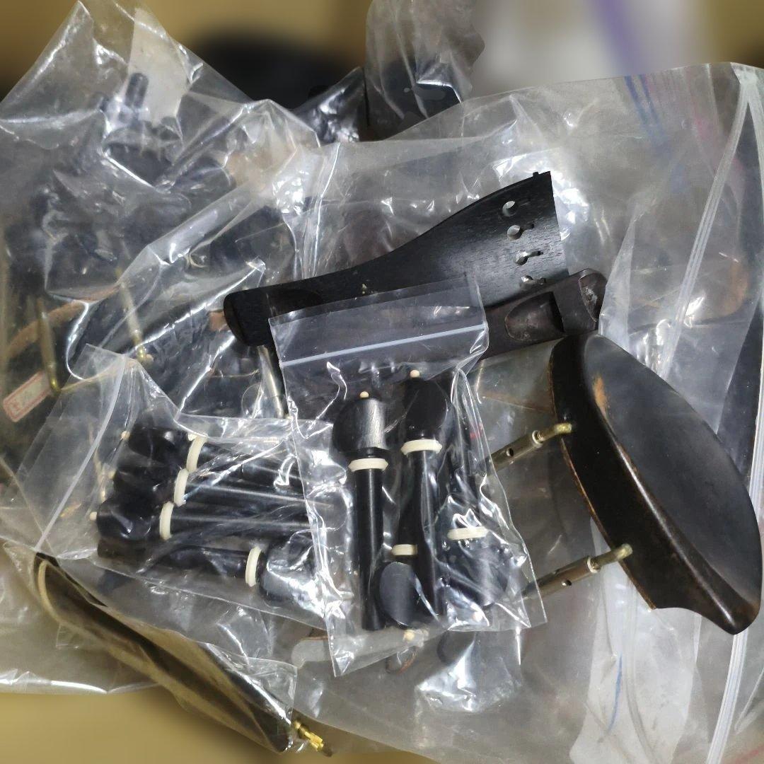 に*の様 弦楽器メンテナンス用品 パーツ一式黒檀その他大量現況