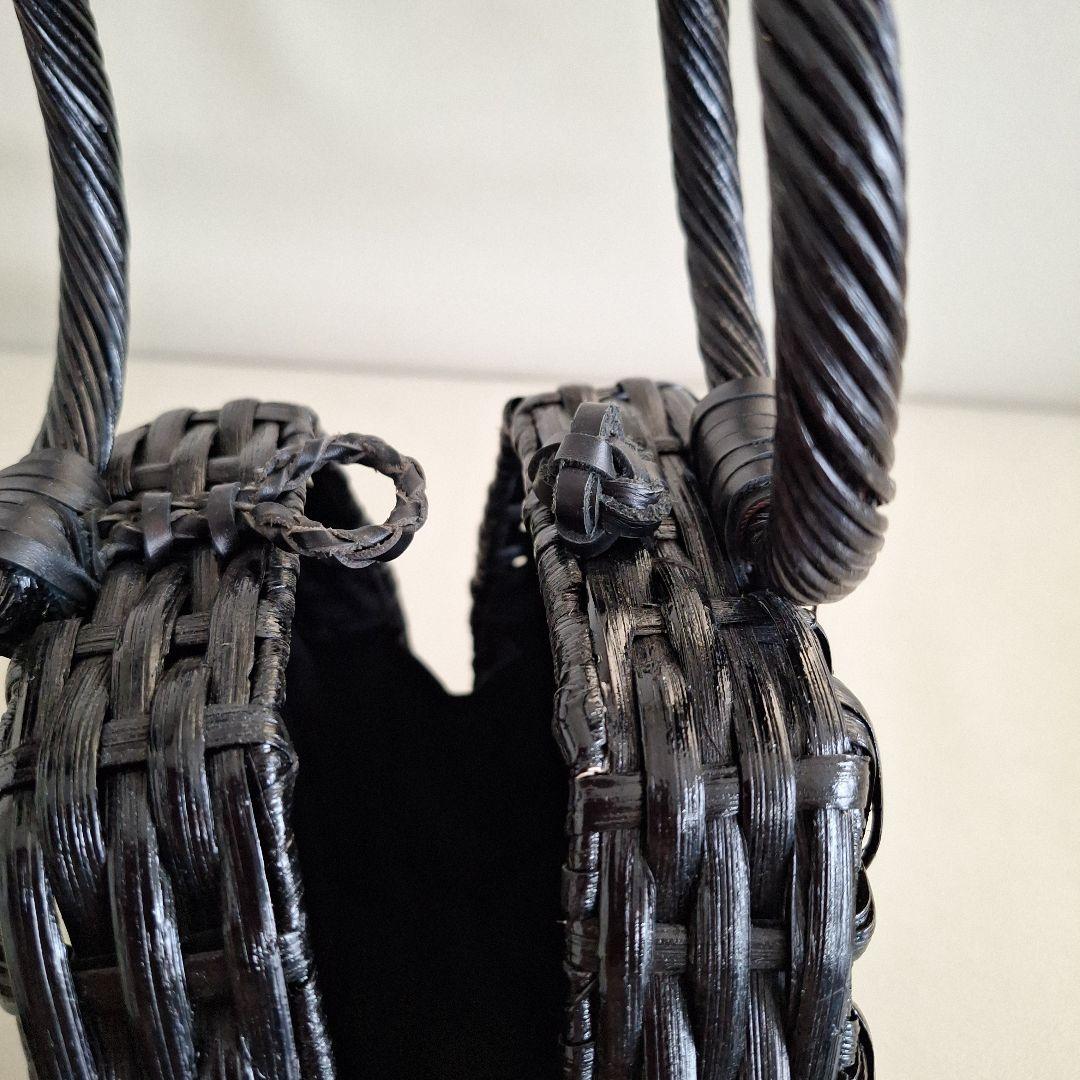 新品 ビームス かごバッグ 黒 ARANAZ