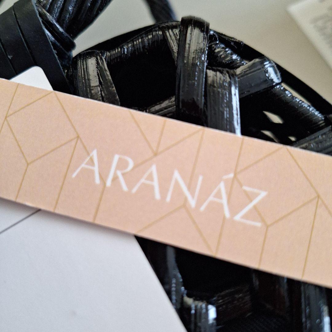 新品 ビームス かごバッグ 黒 ARANAZ