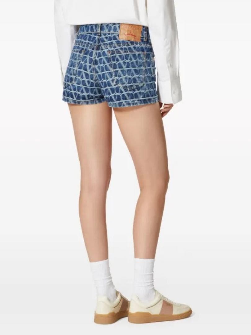 VALENTINO ヴァレンディノ　トワルイコノグラフ デニム　ショートパンツ