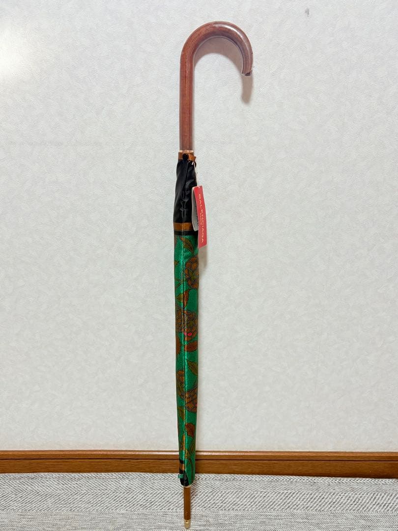 美品タグ付き　BALENCIAGA バレンシアガ　晴雨兼用長傘　木製アンブレラ