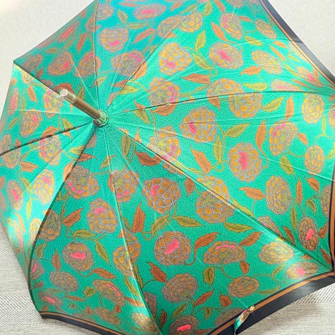 美品タグ付き　BALENCIAGA バレンシアガ　晴雨兼用長傘　木製アンブレラ