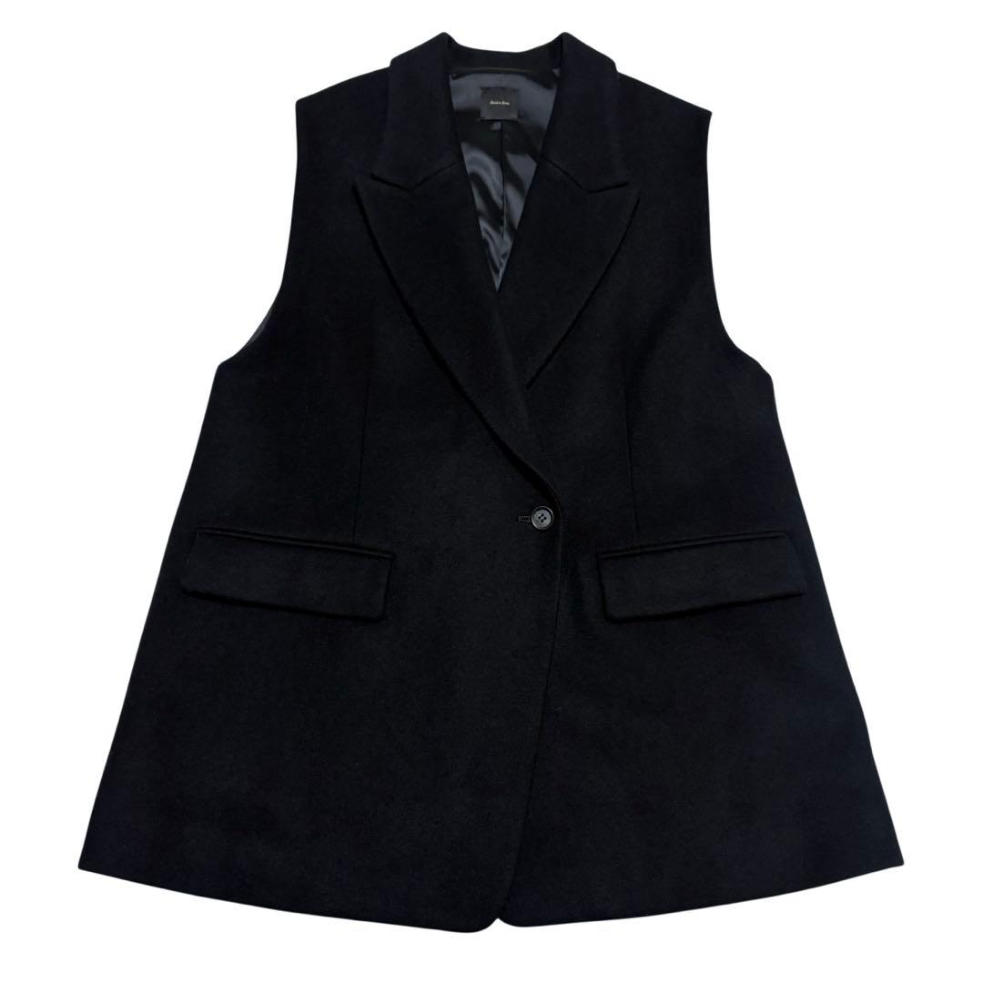 新品 spick and span メルトンジレ ノースリーブ ジャケット