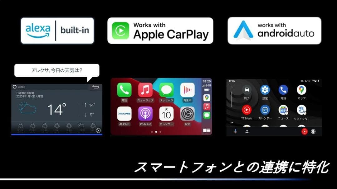 アルパインカーナビ フローティングビッグ XF11NX2S　24年　ハイエース