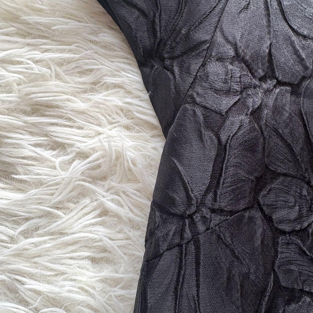 【新品同様】アドーア　花柄　ふくれジャガード バックリボン ワンピース　サンプル