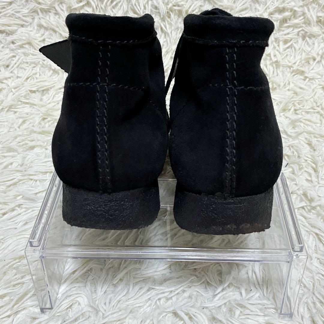 【美品】✨ クラークス ワラビー モカシン スエード ブラック　27cm