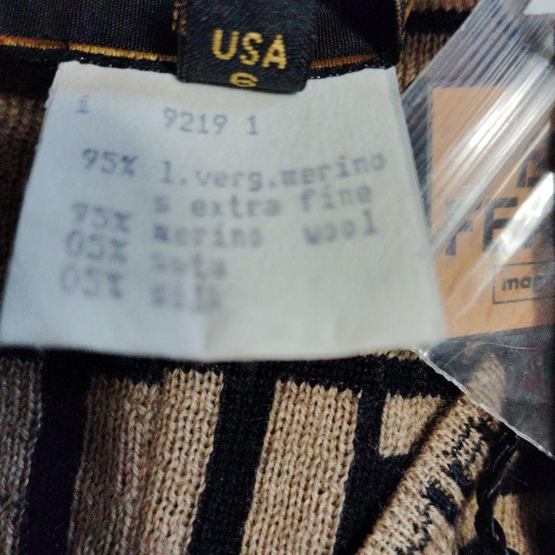 未使用FENDI フェンディ　ニット　ベスト　ズッカ　ノースリーブ　サイズ40