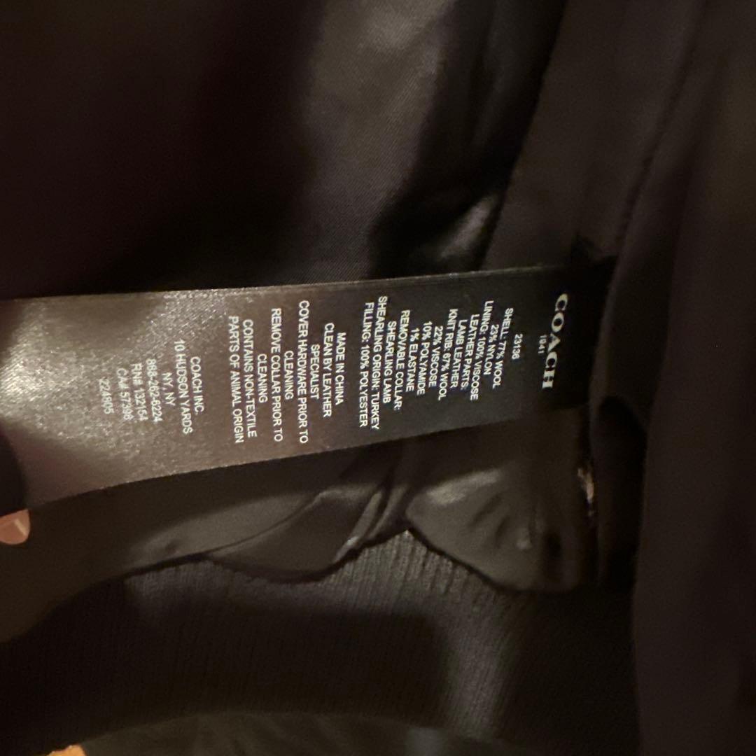 COACHコーチ レディーススタジャン サイズ2 リアルファー取外可 最終価格⭐︎