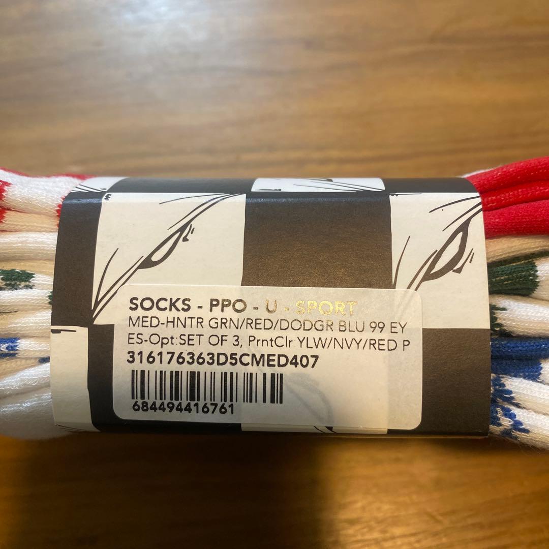 クロムハーツChrom Heartsチェック柄ソックス 3足セット 新品未使用