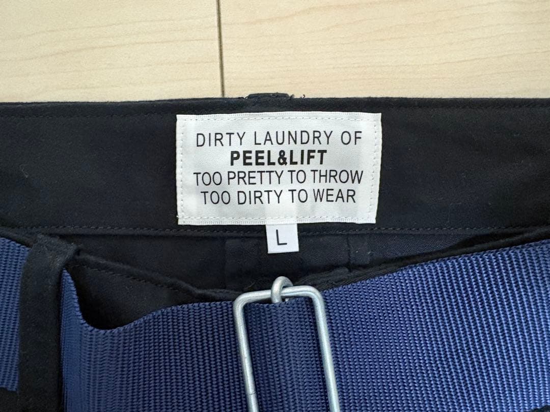 PEEL&LIFT 黒 L bondage trousers modern