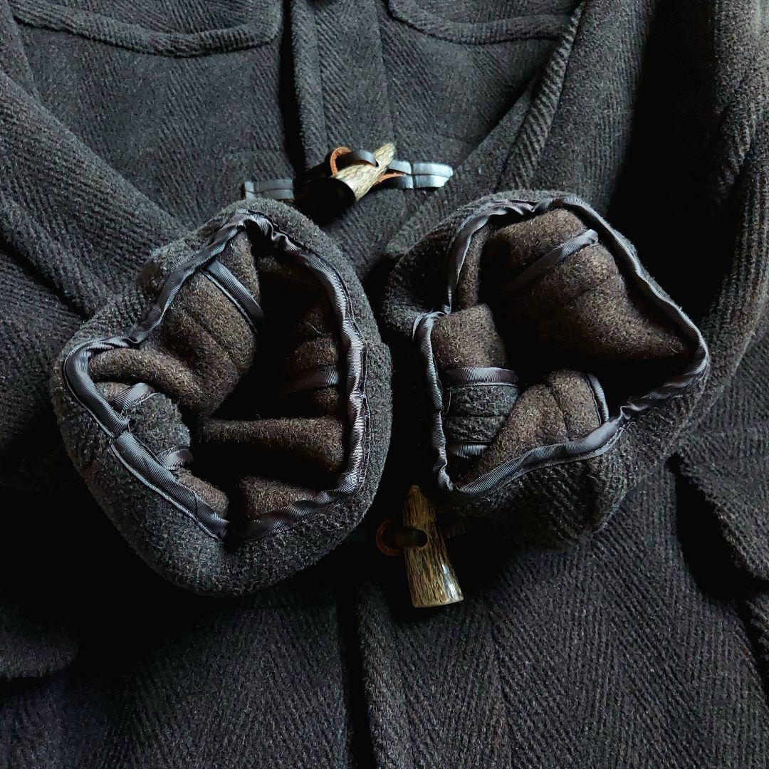 [美品]エーボンハウス　バロムブローサ　ダッフルコート　ヘリンボーン　ブラウン