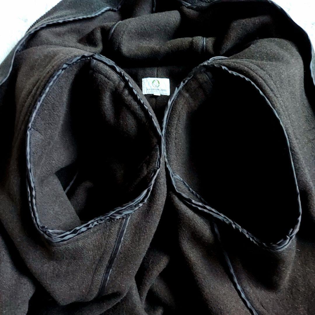 [美品]エーボンハウス　バロムブローサ　ダッフルコート　ヘリンボーン　ブラウン