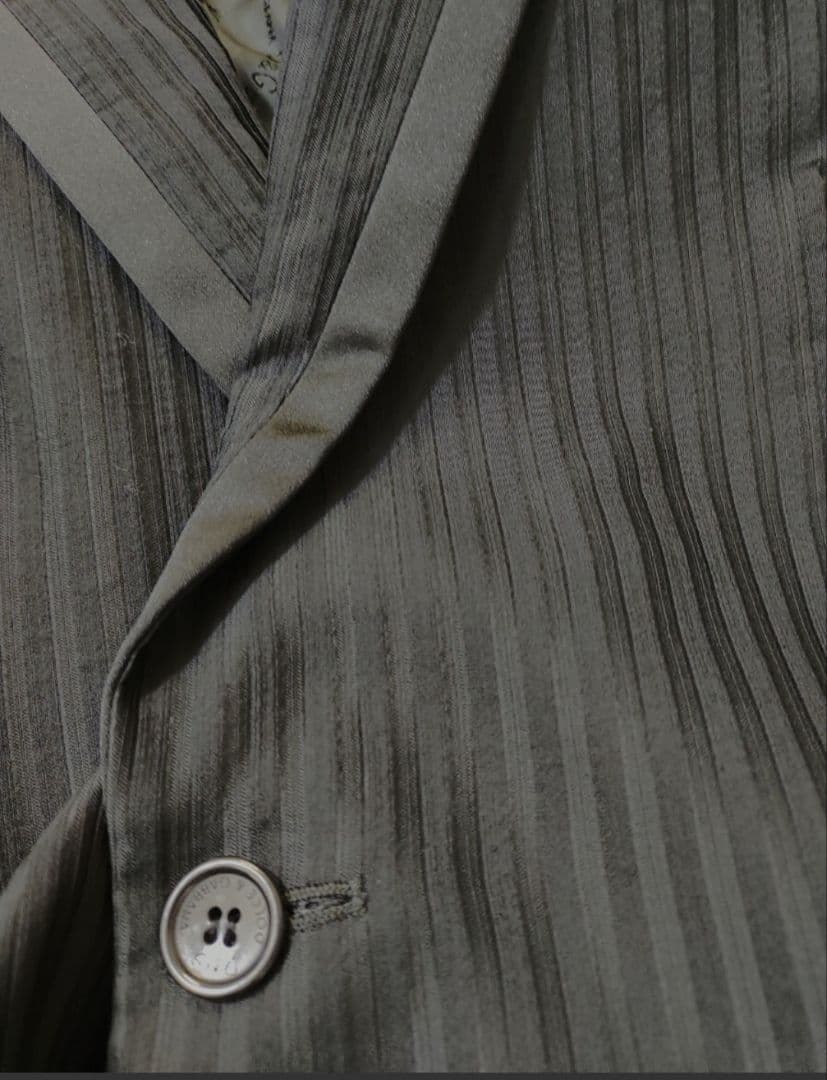 極美品　DOLCE&GABBANA　ドルガバ　スーツ　ブラック　ストライプ　46