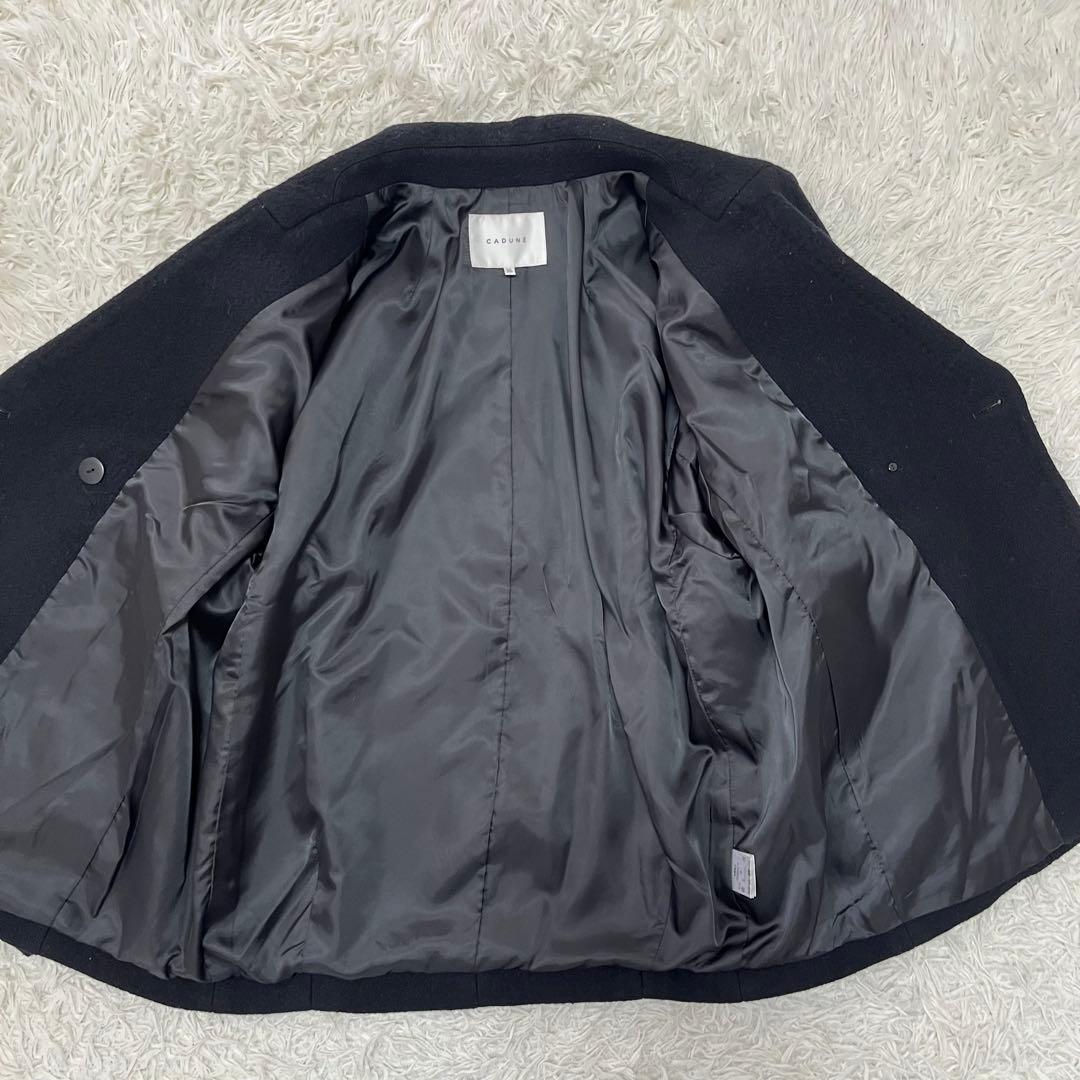 美品✨CADUNE ピーコート Pコート金ボタン オーバーシルエット36ネイビー