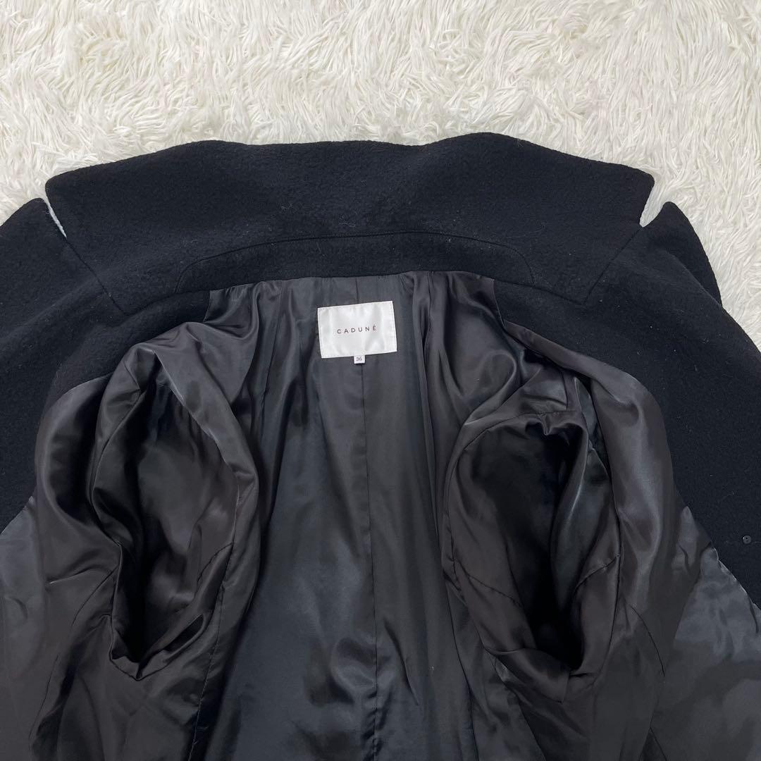 美品✨CADUNE ピーコート Pコート金ボタン オーバーシルエット36ネイビー