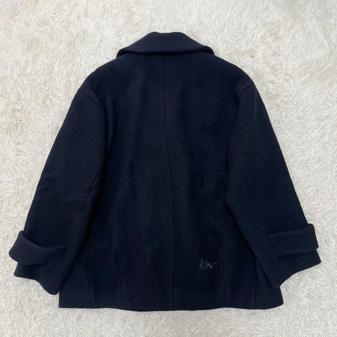 美品✨CADUNE ピーコート Pコート金ボタン オーバーシルエット36ネイビー