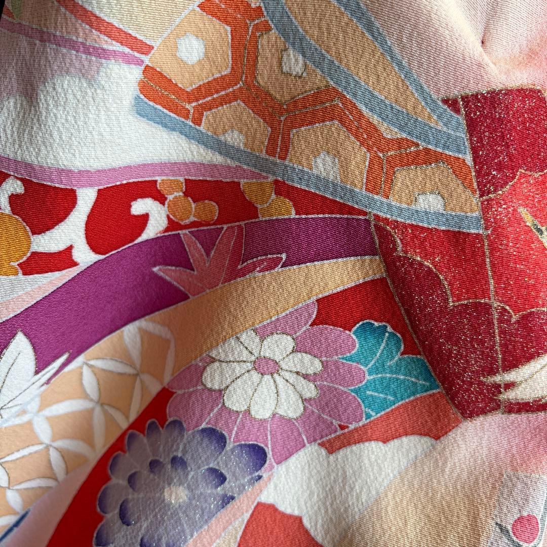 七五三　正絹　三歳着物十点セットおまけ付き