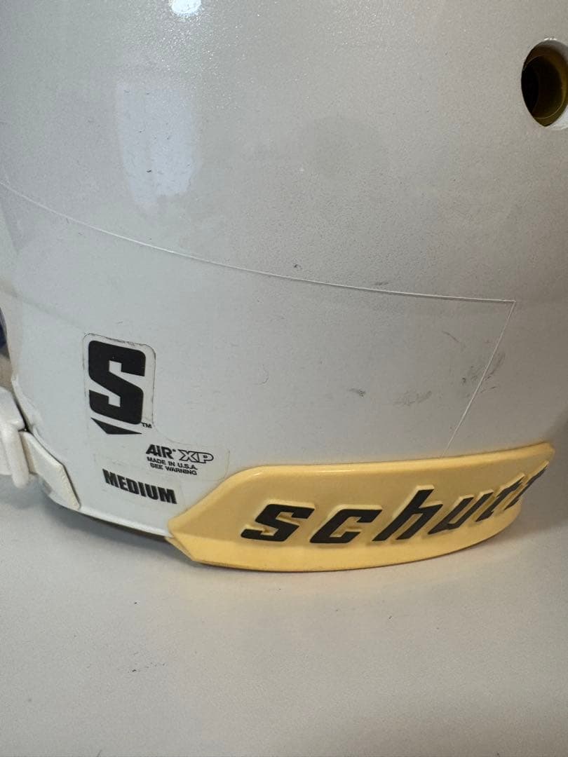 Schutt アメリカンフットボールヘルメット ホワイト/ブルー