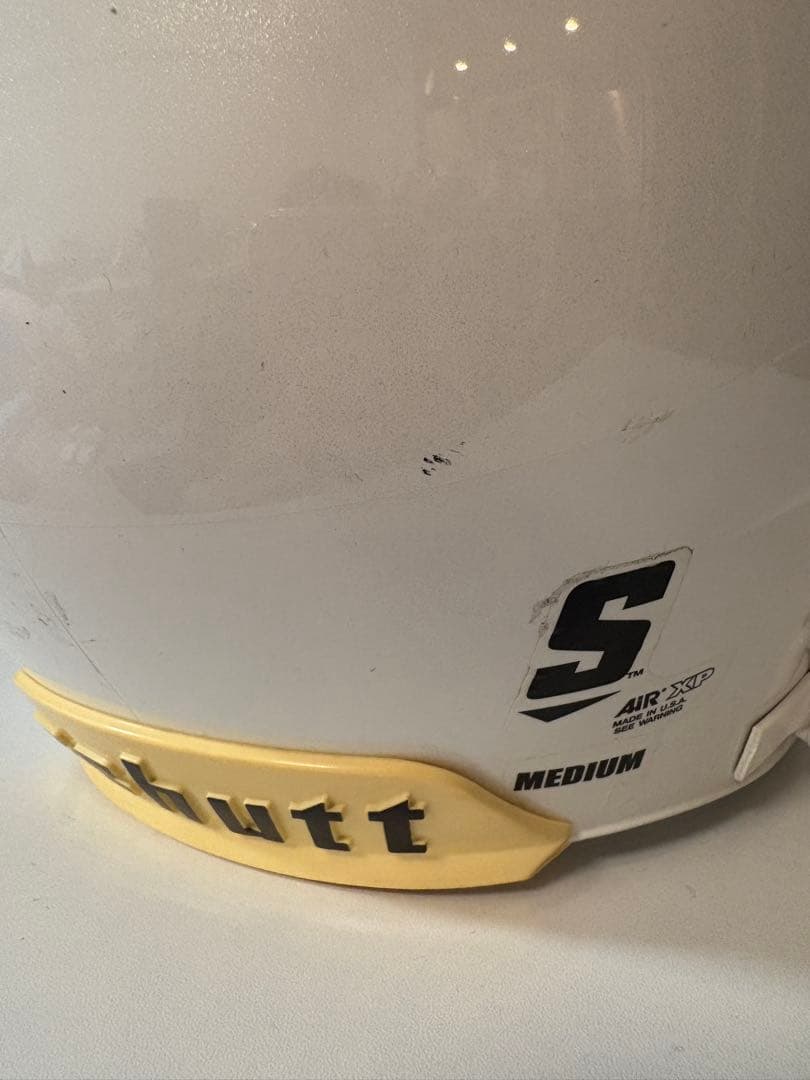 Schutt アメリカンフットボールヘルメット ホワイト/ブルー