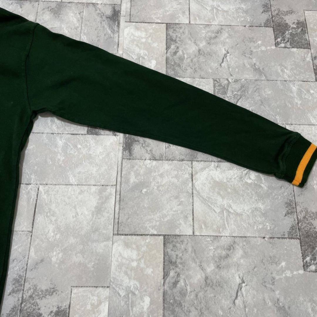 90s NIKE ラガーシャツ 長袖 刺繍ロゴ 南アフリカ代表 銀タグ ラグビー