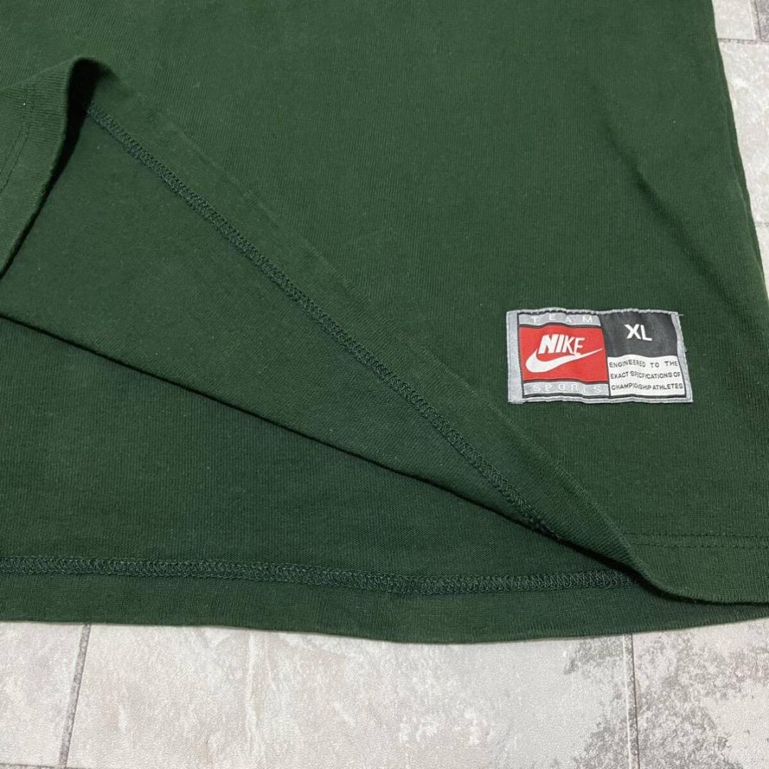 90s NIKE ラガーシャツ 長袖 刺繍ロゴ 南アフリカ代表 銀タグ ラグビー