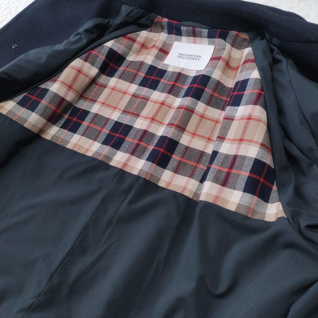 美品✨マッキントッシュフィロソフィー　カシミヤタッチメルトンオーバーコート