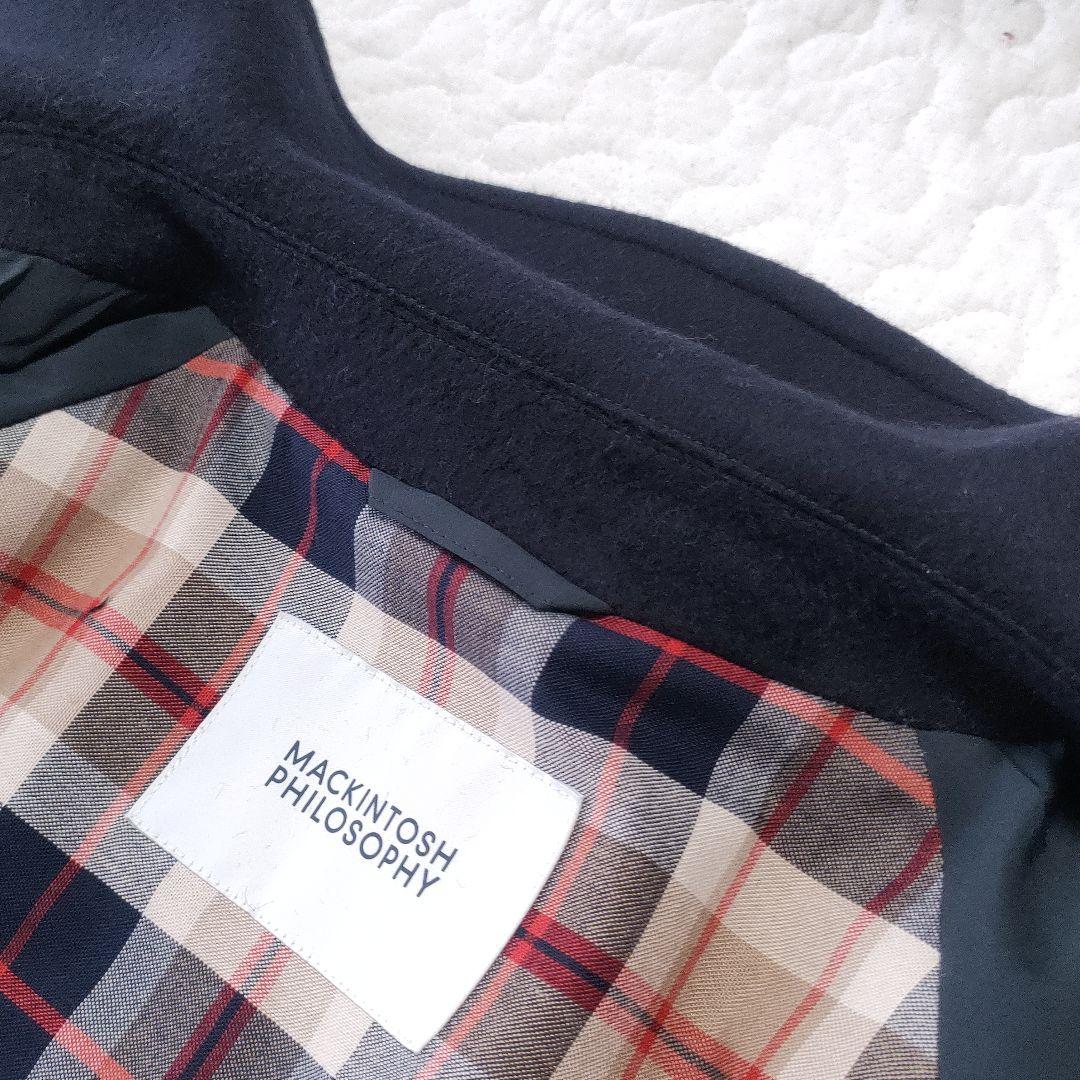 美品✨マッキントッシュフィロソフィー　カシミヤタッチメルトンオーバーコート