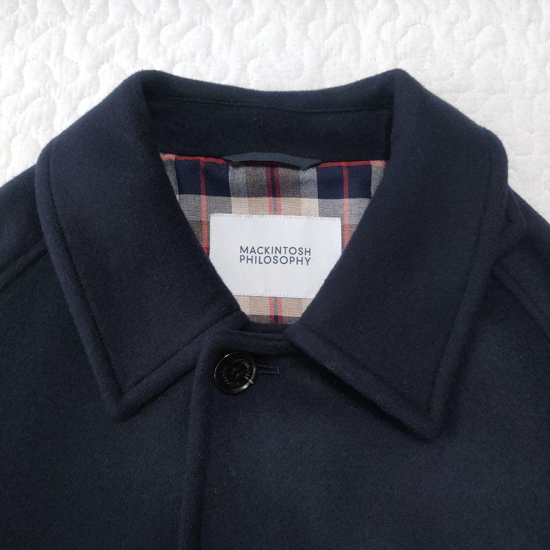 美品✨マッキントッシュフィロソフィー　カシミヤタッチメルトンオーバーコート