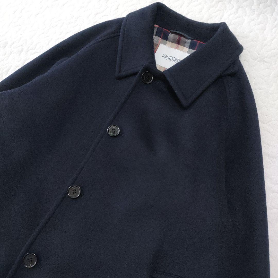 美品✨マッキントッシュフィロソフィー　カシミヤタッチメルトンオーバーコート