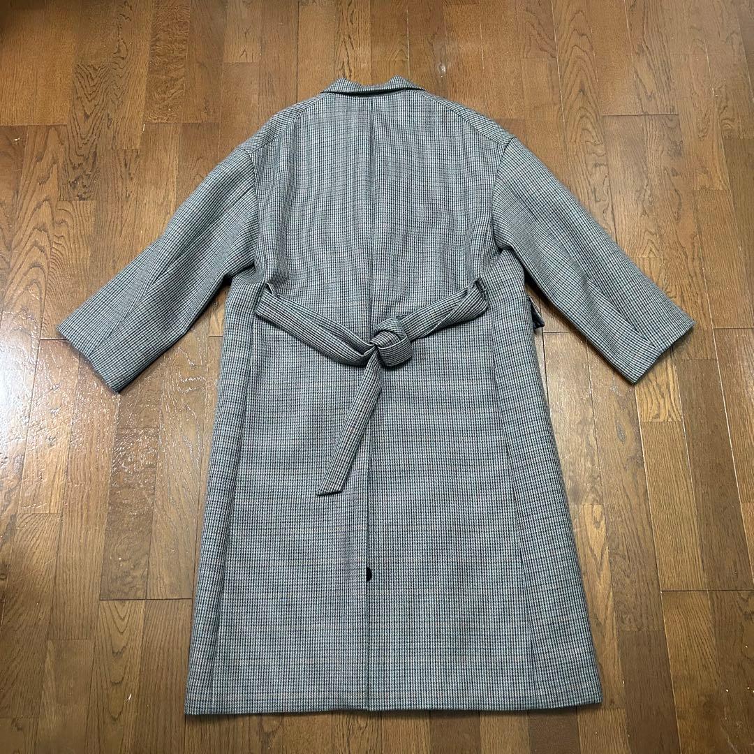 極美品 オーラリー ダブルブレストコート ガンクラブチェック サイズ0