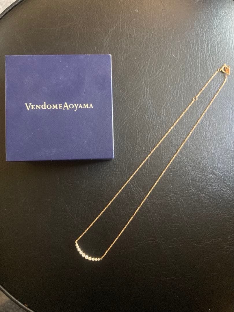 Vendome Aoyama K18ゴールド　ダイヤモンドリュールネックレス