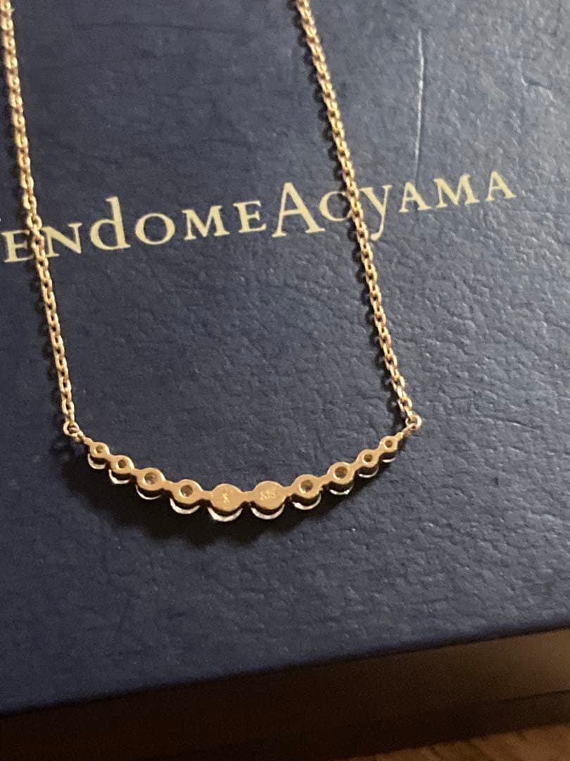 Vendome Aoyama K18ゴールド　ダイヤモンドリュールネックレス