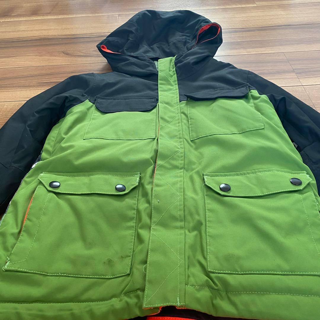 スノーボードウェア 686 S オレンジ　カーキ　セットアップ　上下