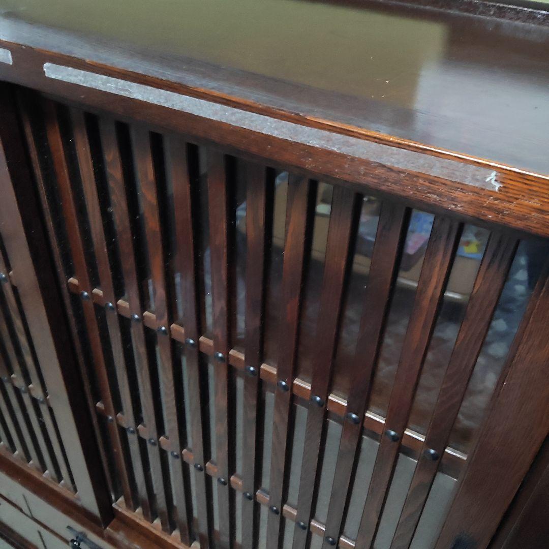 専用です。和箪笥 ダークブラウン　茶箪笥 6引き出し スラットデザイン