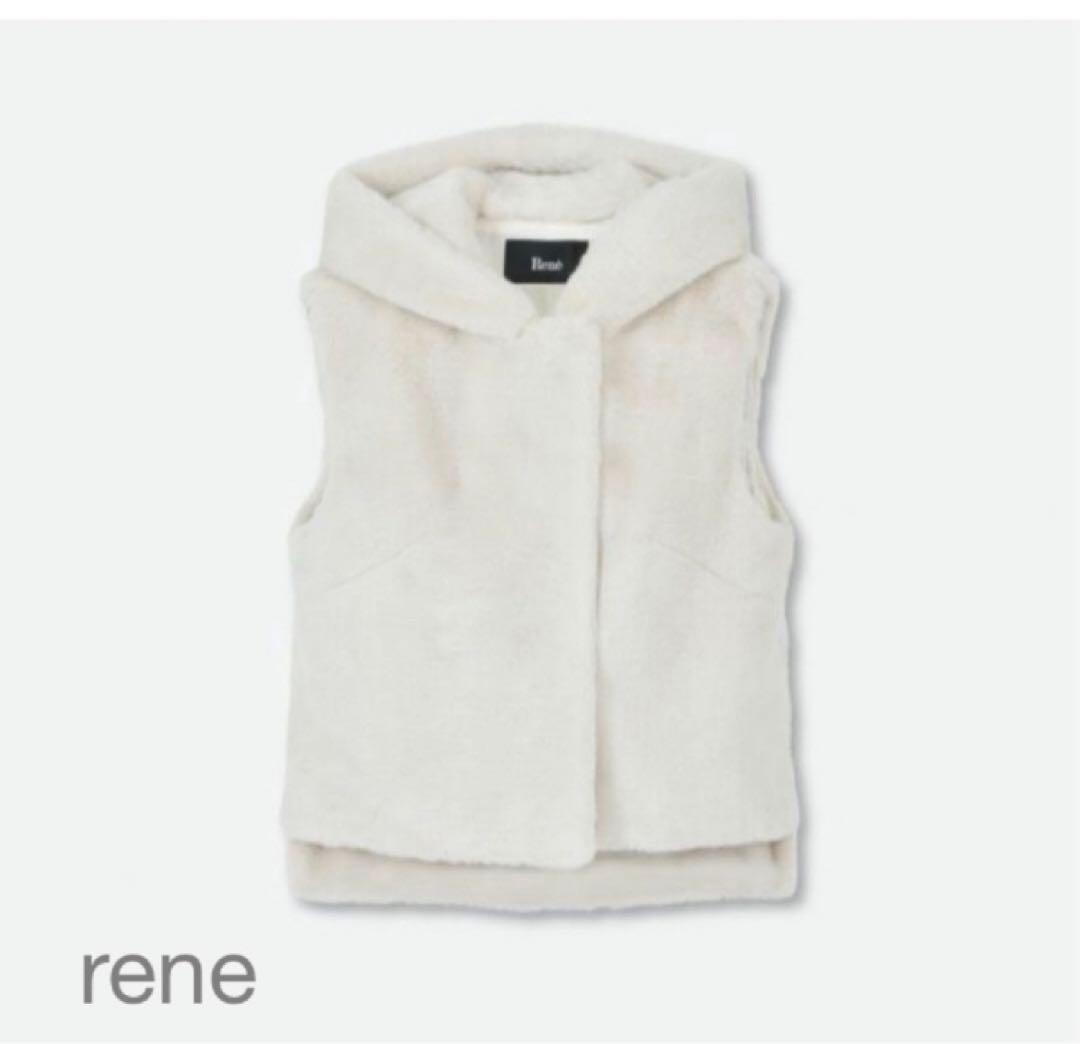 ★Rene★ フード付きファーベスト