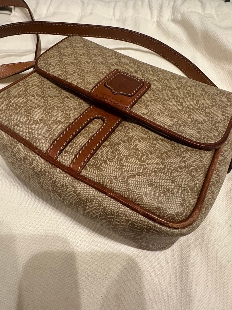 CELINE ベージュ ショルダーバッグ