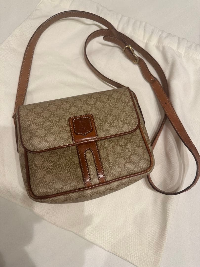 CELINE ベージュ ショルダーバッグ