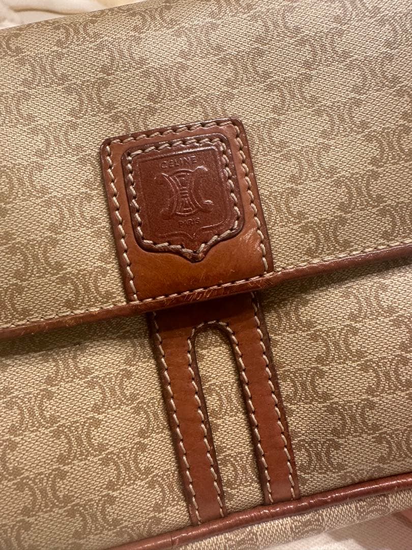 CELINE ベージュ ショルダーバッグ