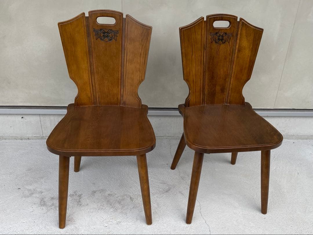 カリモク オールドカリモク ダイニングチェア 2脚セット 木製 椅子