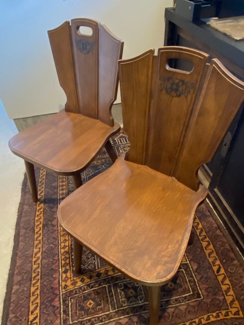 カリモク オールドカリモク ダイニングチェア 2脚セット 木製 椅子