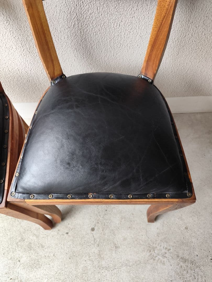 【yasu】カリッジマーケット チーク材 イタリーノアームチェア①